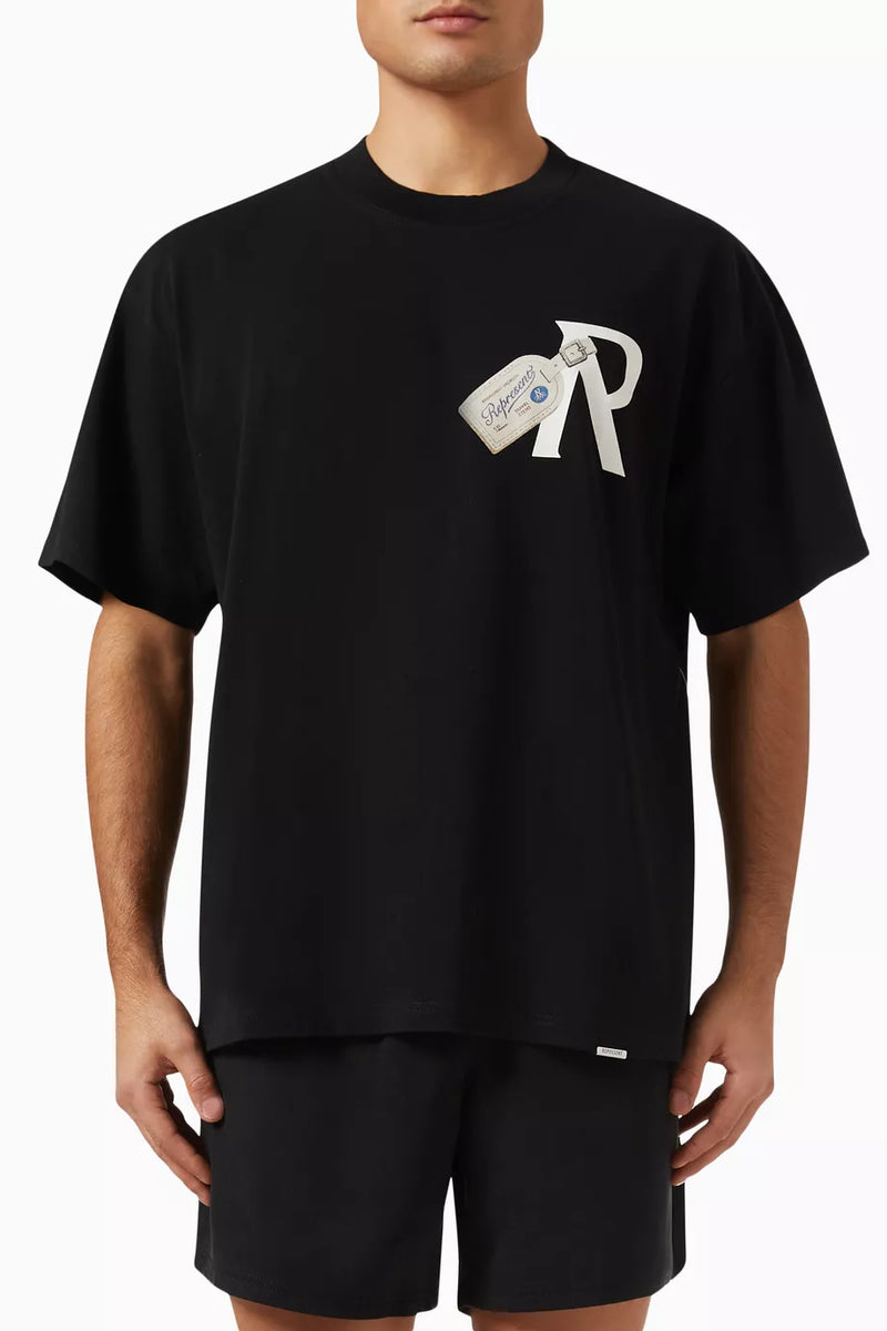 Represent Men’s Luggage Tag T-Shirt – Aged Black
