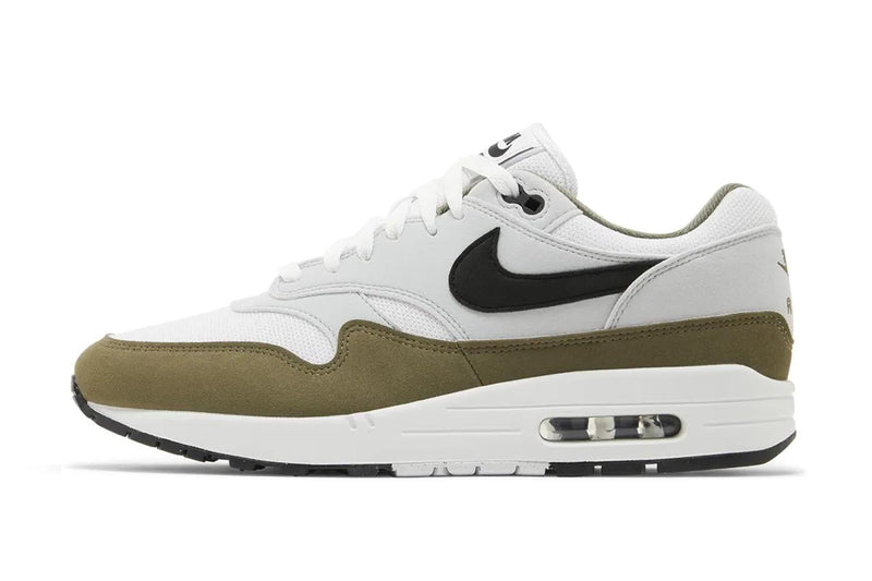 Nike Air Max 1 White Black Medium Olive