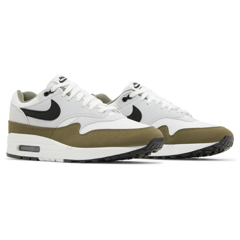 Nike Air Max 1 White Black Medium Olive