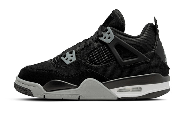 Air Jordan 4 Retro Black Canvas GS