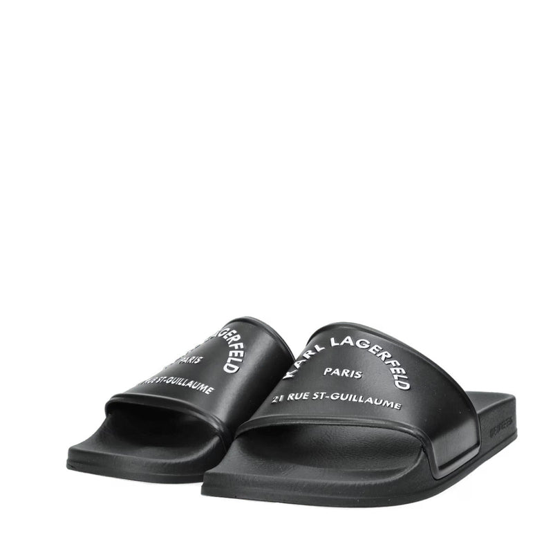 Karl Lagerfeld Logo Slide Sandals